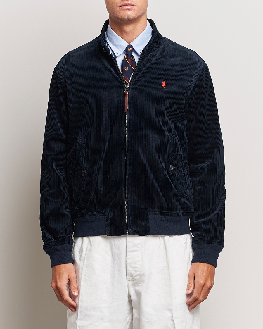 Herren | Jacken | Polo Ralph Lauren | Corduroy Lined Harrington Jacket Aviator Navy