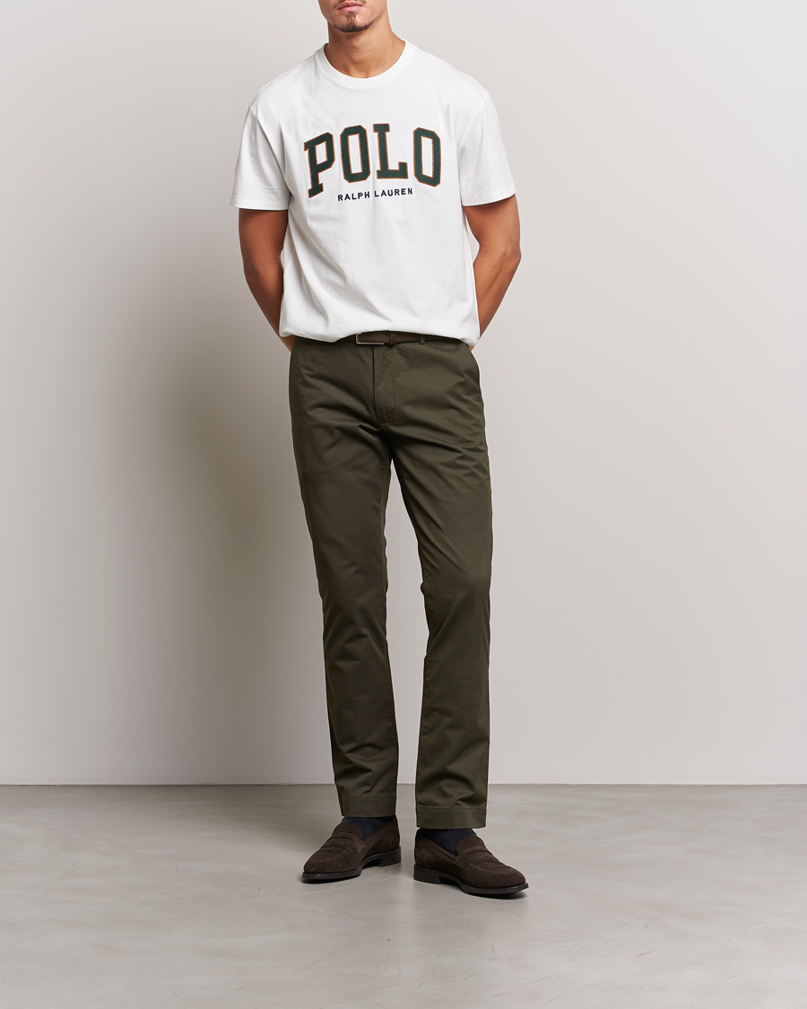 Herren | Hosen | Polo Ralph Lauren | Slim Fit Stretch Chinos Oil Cloth Green