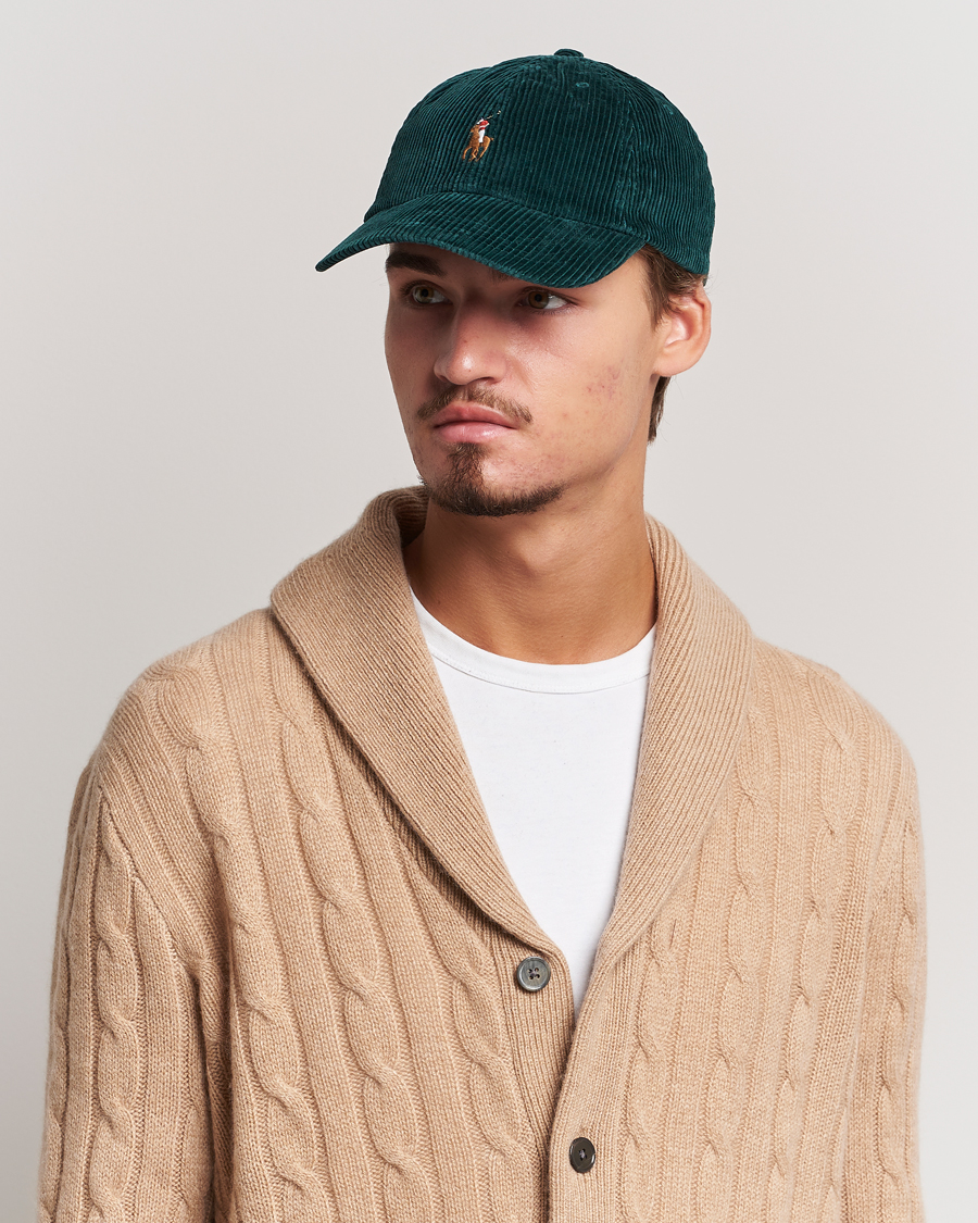 Herren | Polo Ralph Lauren Corduroy Cap College Green | Polo Ralph Lauren | Corduroy Cap College Green