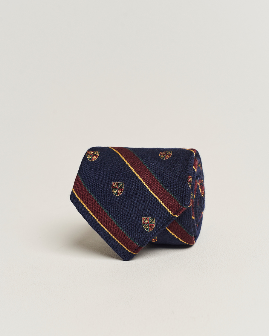 Herren | Polo Ralph Lauren Vintage Club Striped Tie Navy | Polo Ralph Lauren | Vintage Club Striped Tie Navy
