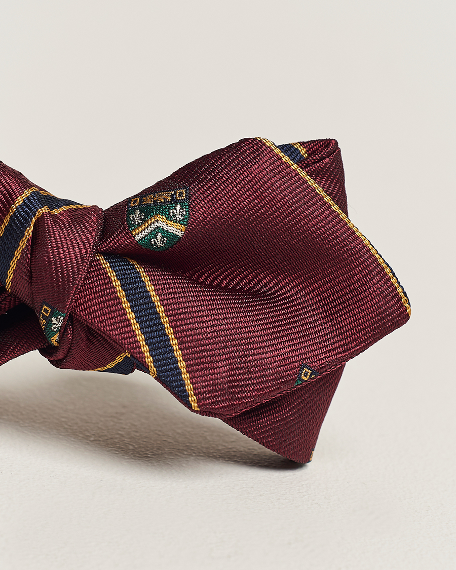 Herren | Polo Ralph Lauren Vintage Club Striped Bow Tie Wine | Polo Ralph Lauren | Vintage Club Striped Bow Tie Wine