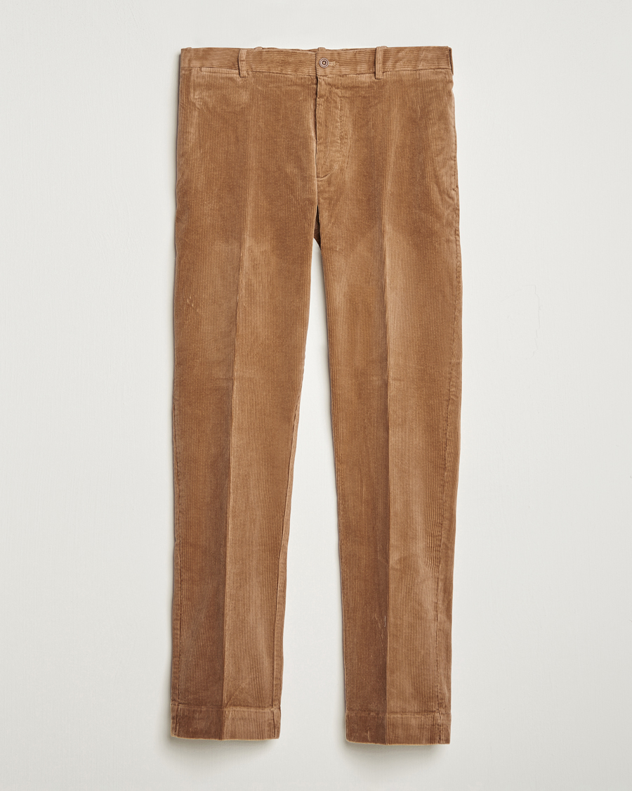Herren | Hosen | Polo Ralph Lauren | Corduroy Pleated Trousers Rustic Tan