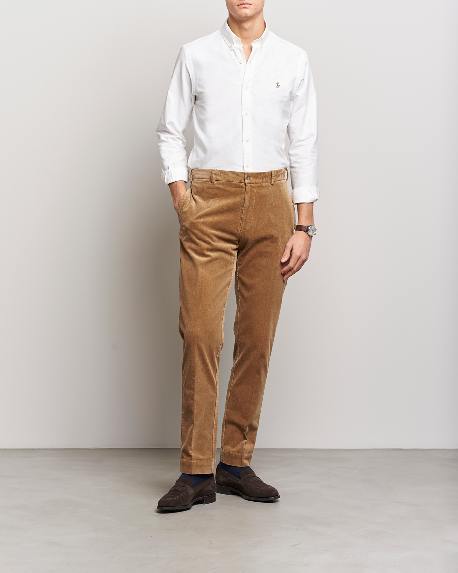 Herren | Hosen | Polo Ralph Lauren | Corduroy Pleated Trousers Rustic Tan