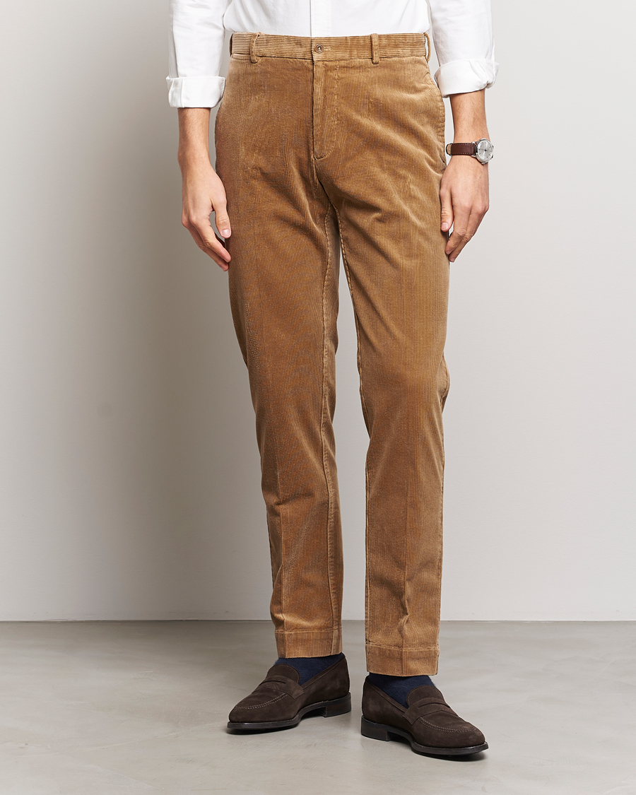 Herren | Hosen | Polo Ralph Lauren | Corduroy Pleated Trousers Rustic Tan