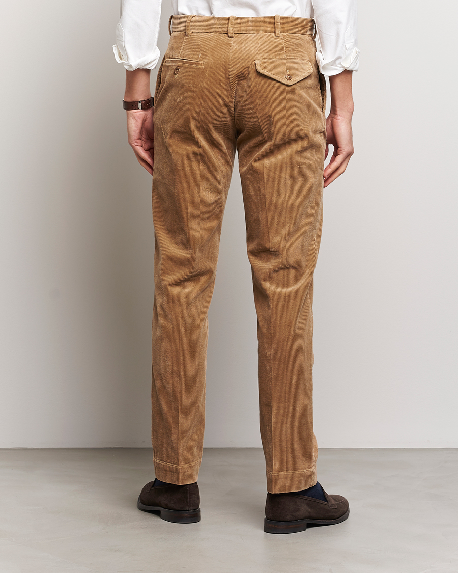 Herren | Hosen | Polo Ralph Lauren | Corduroy Pleated Trousers Rustic Tan