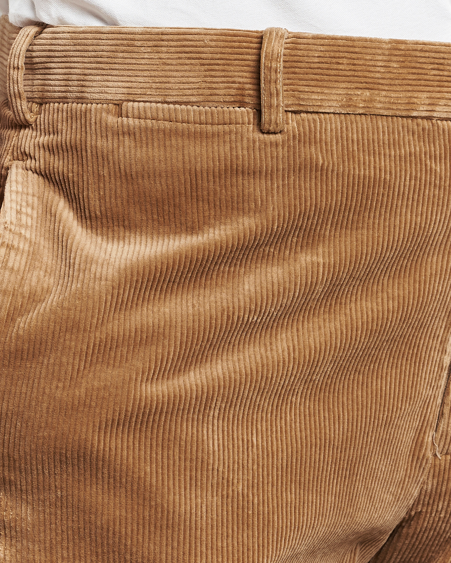 Herren | Hosen | Polo Ralph Lauren | Corduroy Pleated Trousers Rustic Tan