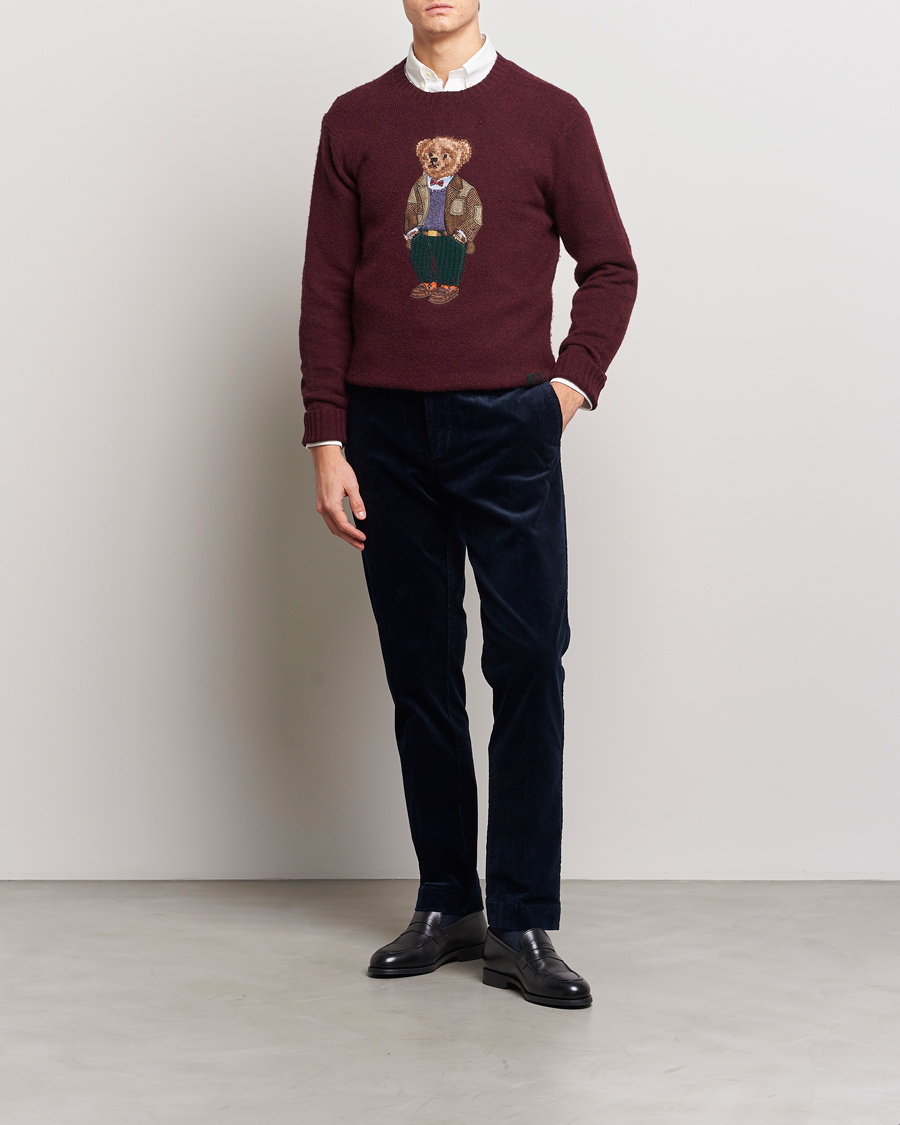 Herren | Hosen | Polo Ralph Lauren | Corduroy Pleated Trousers Aviator Navy