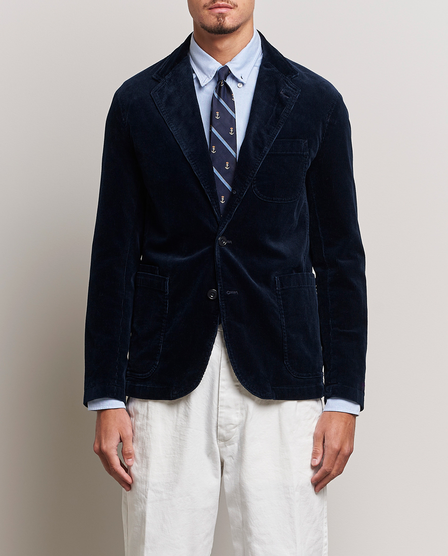 Herren | Sakkos | Polo Ralph Lauren | Corduroy Stretch Blazer Aviator Navy