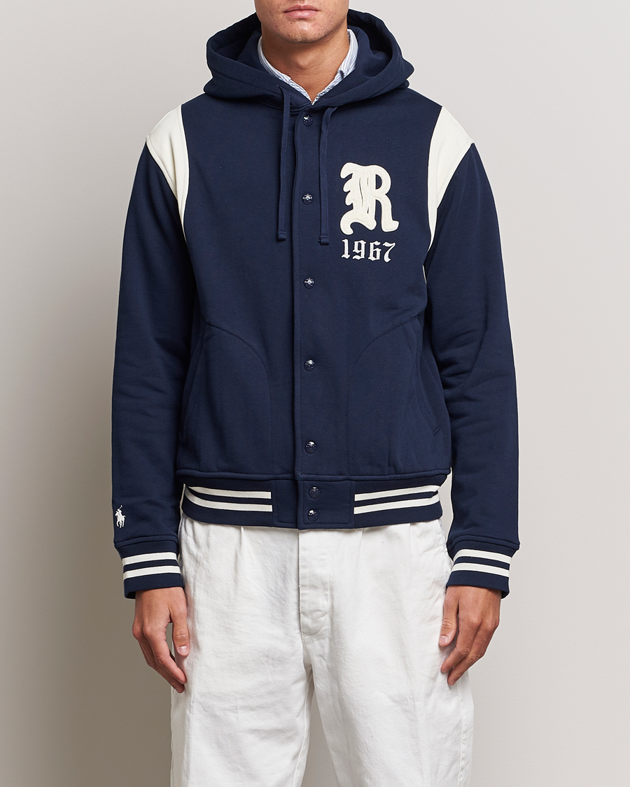 Herren | Jacken | Polo Ralph Lauren | Athletic Fleece Jacket Cruise Navy/Clubhouse Cream