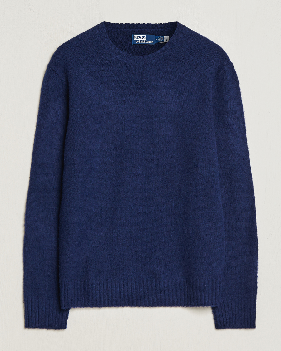 Herren | Pullover | Polo Ralph Lauren | Wool/Cashmere Patch Crew Neck Bright Navy