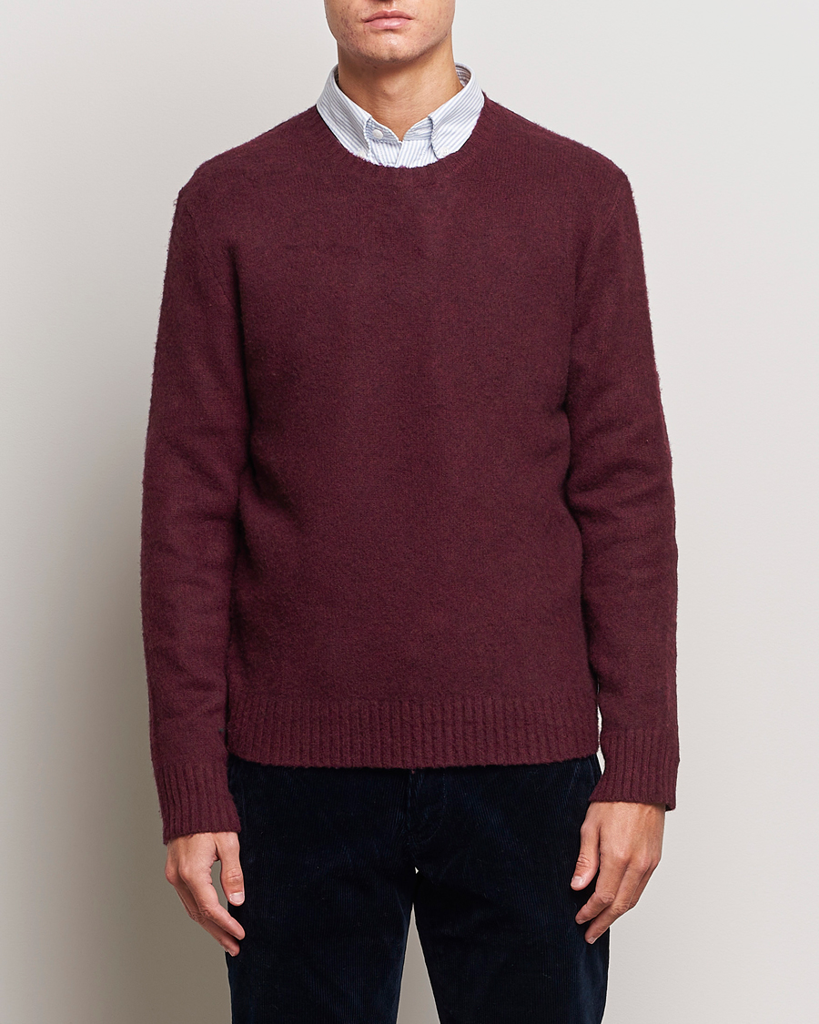 Herren | Pullover | Polo Ralph Lauren | Wool/Cashmere Patch Crew Neck Wine Heather