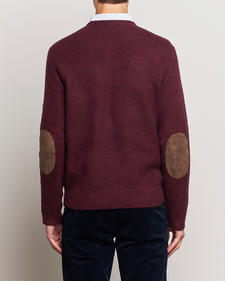 Herren | Pullover | Polo Ralph Lauren | Wool/Cashmere Patch Crew Neck Wine Heather