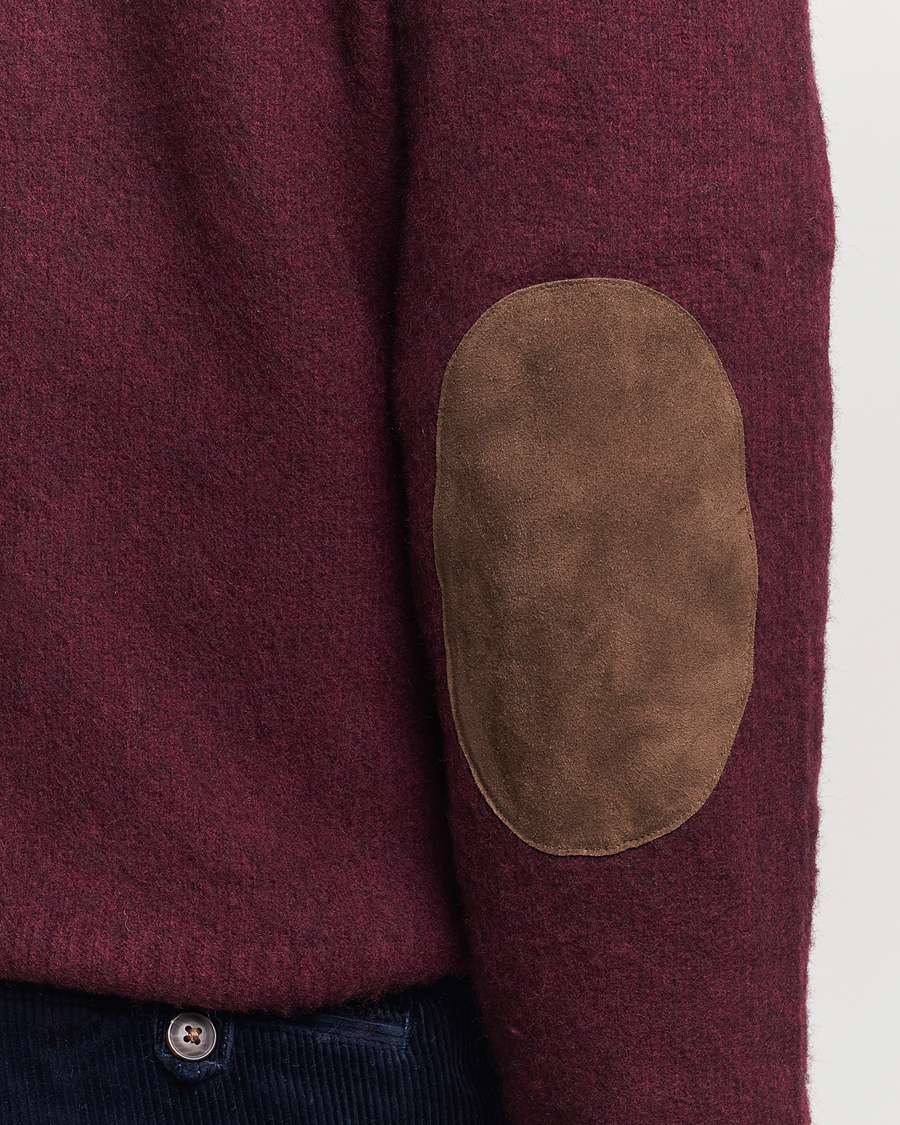 Herren | Pullover | Polo Ralph Lauren | Wool/Cashmere Patch Crew Neck Wine Heather