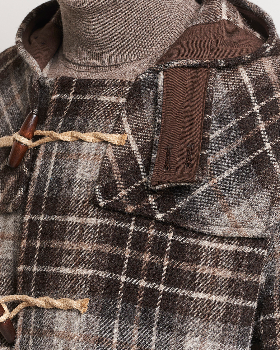 Herren | Jacken | Gloverall | De Bonne Facutre Wool Duffle Coat Black/Grey