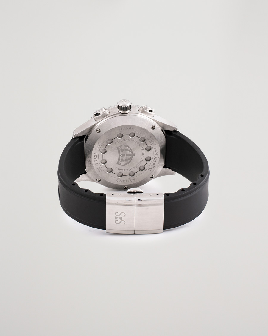Herren | Sjöö Sandström Pre-Owned UTC Skydiver 017401 Steel Black | Sjöö Sandström Pre-Owned | UTC Skydiver 017401 Steel Black