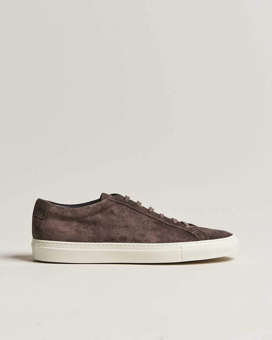 Herren | Common Projects Original Achilles Suede Sneaker Warm Grey | Common Projects | Original Achilles Suede Sneaker Warm Grey