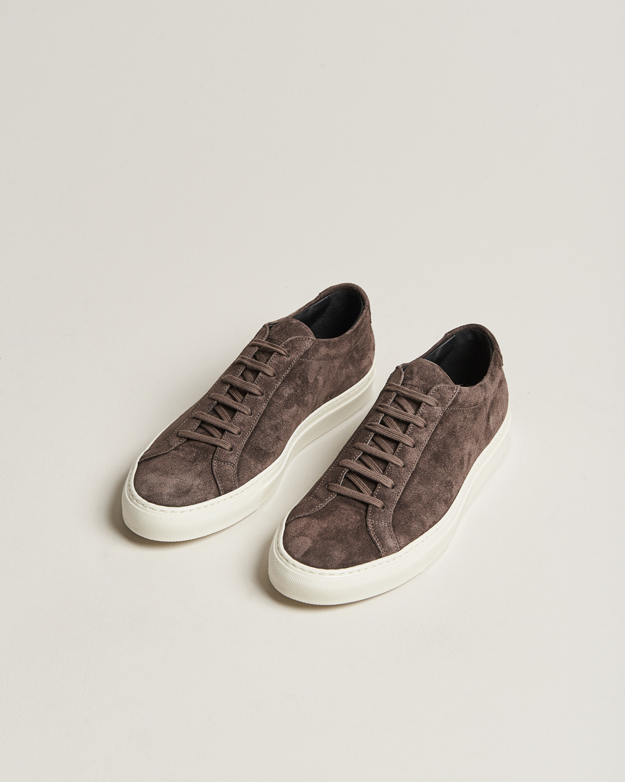Herren | Common Projects Original Achilles Suede Sneaker Warm Grey | Common Projects | Original Achilles Suede Sneaker Warm Grey