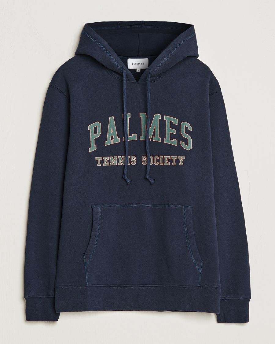 Herren | Pullover | Palmes | Mats Hooded Sweatshirt Navy