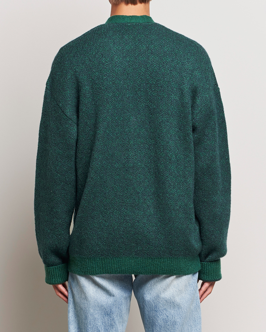 Herren | Pullover | Palmes | Jacquard Knit Cardigan Dark Green