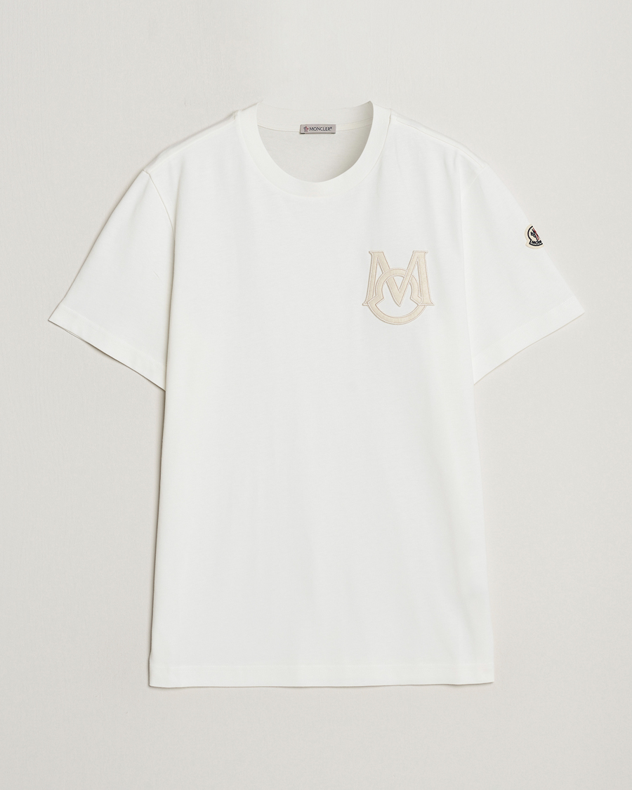 Herren | T-Shirts | Moncler | Embossed Logo T-shirt White