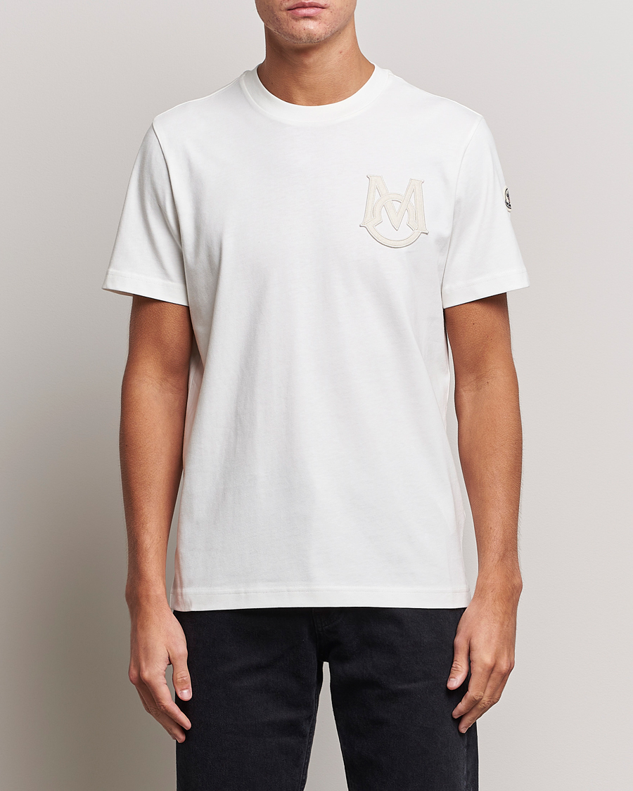 Herren | T-Shirts | Moncler | Embossed Logo T-shirt White