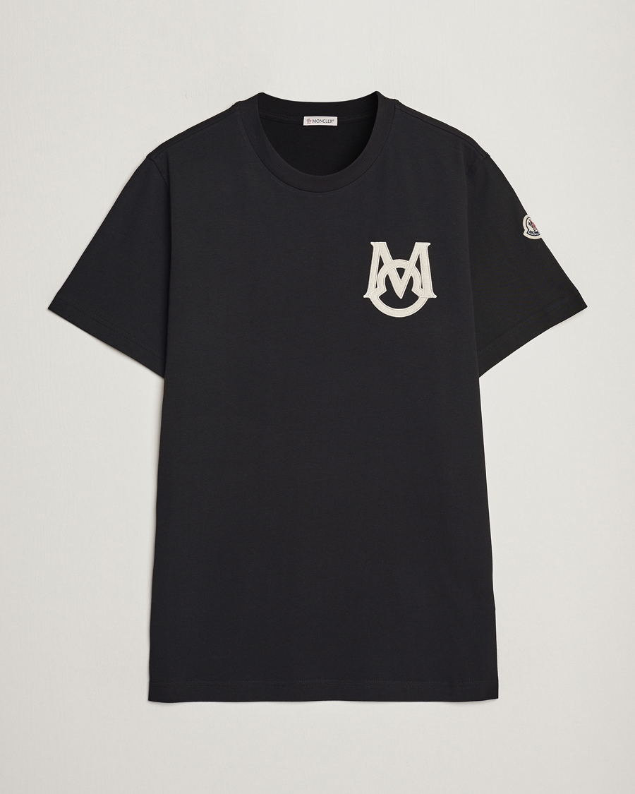 Herren | T-Shirts | Moncler | Embossed Logo T-shirt Black