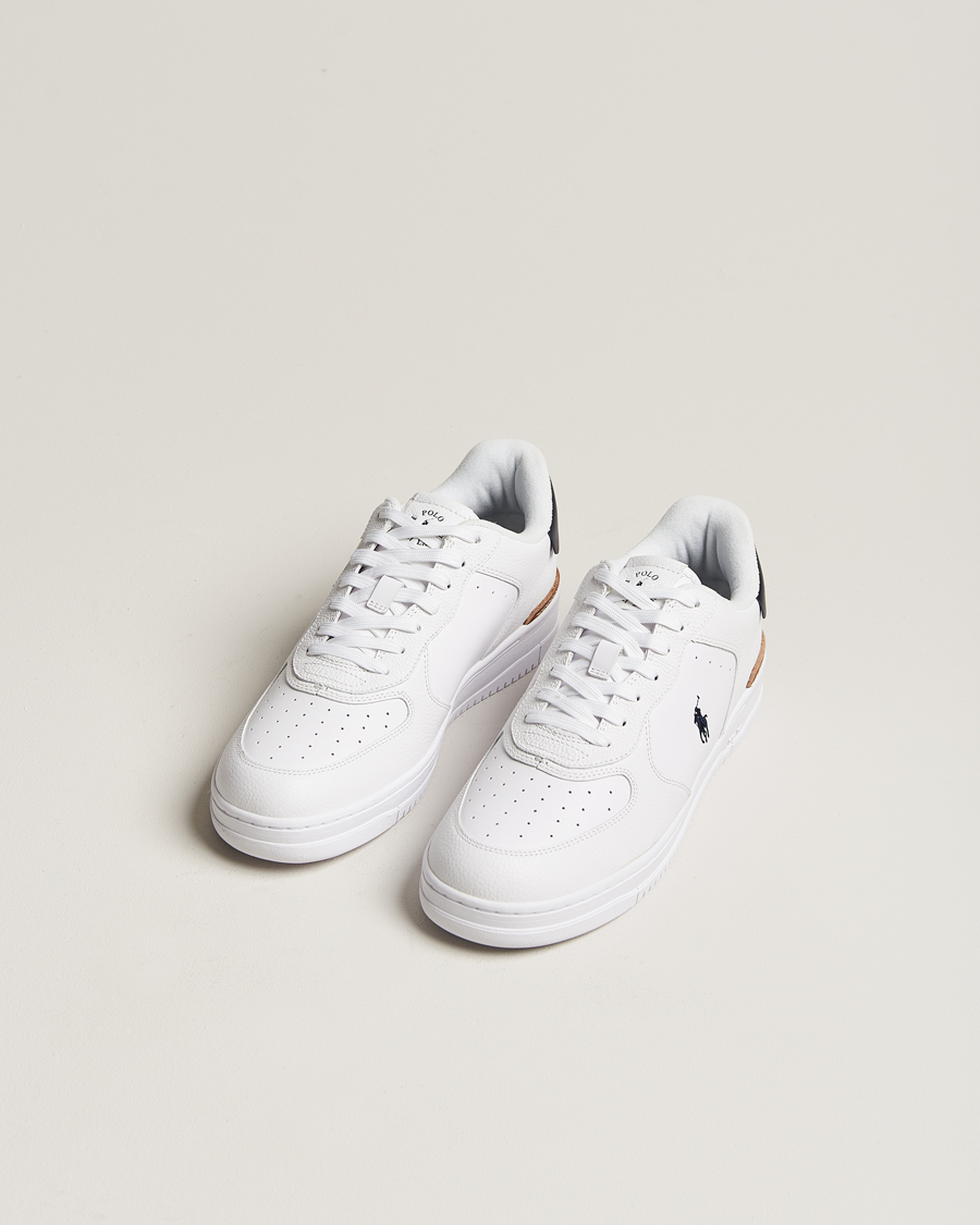 Herren |  | Polo Ralph Lauren | Masters Court Leather Sneaker White/Navy