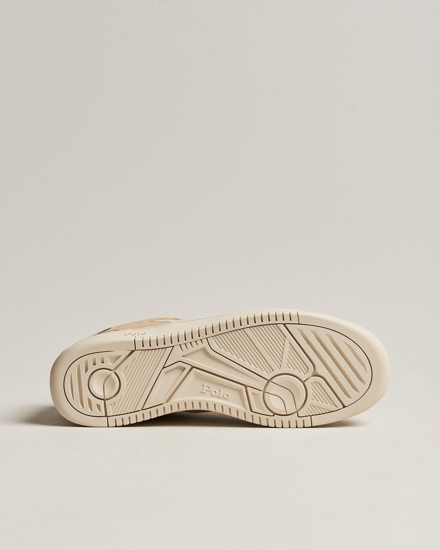 Herren | Polo Ralph Lauren Masters Court Suede Sneaker Bone/Ecru | Polo Ralph Lauren | Masters Court Suede Sneaker Bone/Ecru