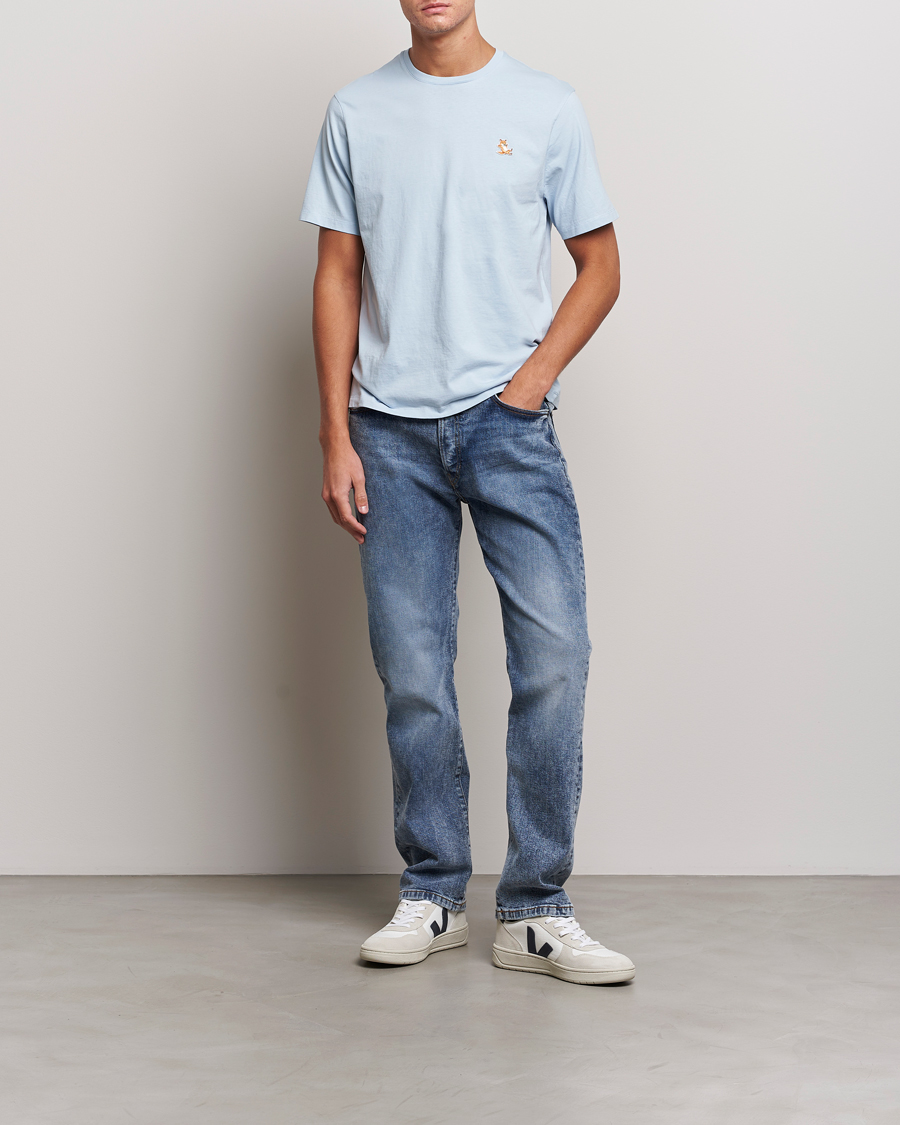 Herren | T-Shirts | Maison Kitsuné | Chillax Fox T-Shirt Sky Blue