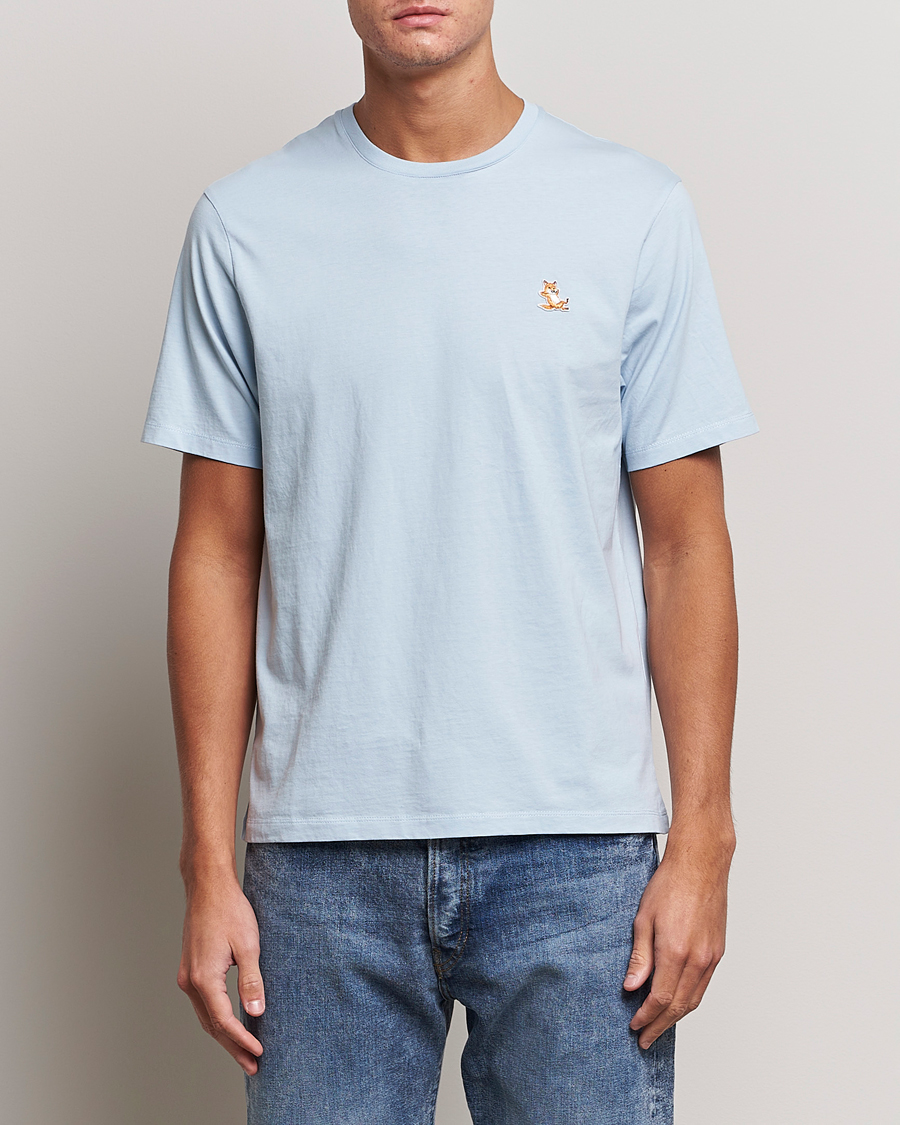 Herren | T-Shirts | Maison Kitsuné | Chillax Fox T-Shirt Sky Blue