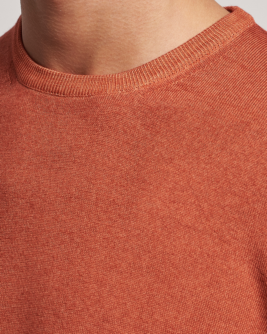 Herren | Pullover | Gran Sasso | Vintage Merino Fashion Fit Crew Neck Pullover Rust