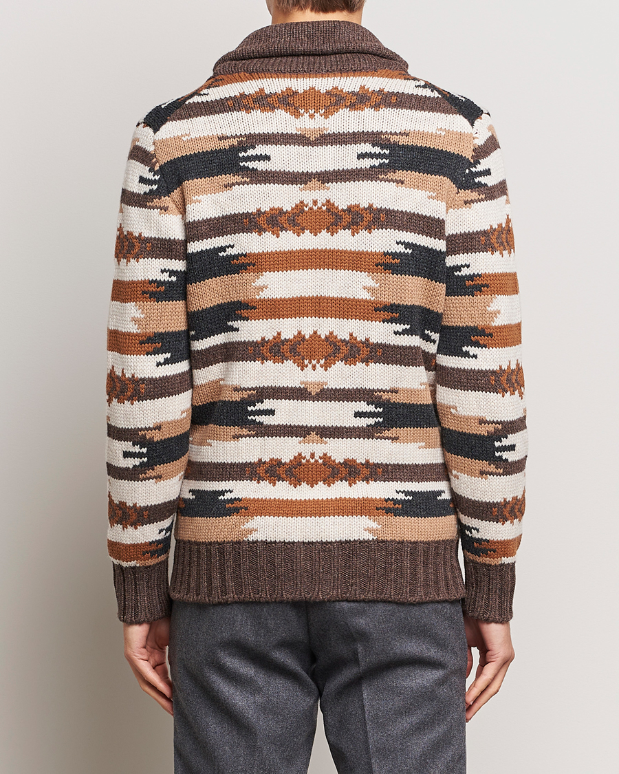 Herren | Pullover | Gran Sasso | Aspen Heavy Knitted Wool Cardigan Multi