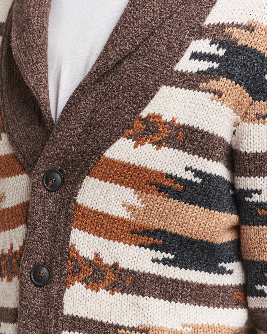Herren | Pullover | Gran Sasso | Aspen Heavy Knitted Wool Cardigan Multi