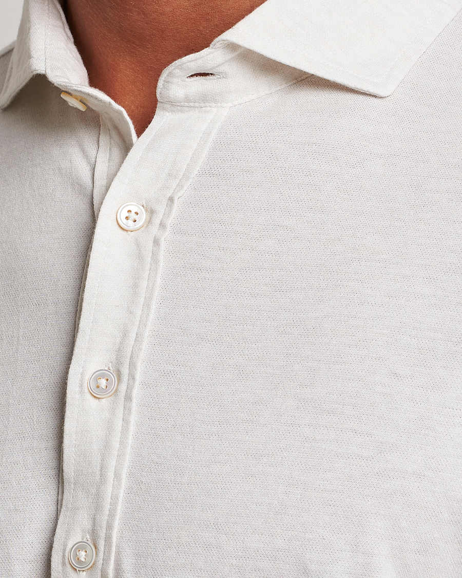 Herren | Hemden | Gran Sasso | Brushed Cotton Popover Shirt Cream