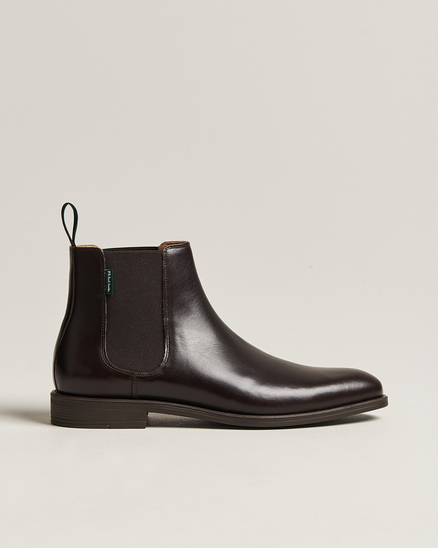 Herren | PS Paul Smith Cedric Leather Chelsea Boot Dark Brown | PS Paul Smith | Cedric Leather Chelsea Boot Dark Brown