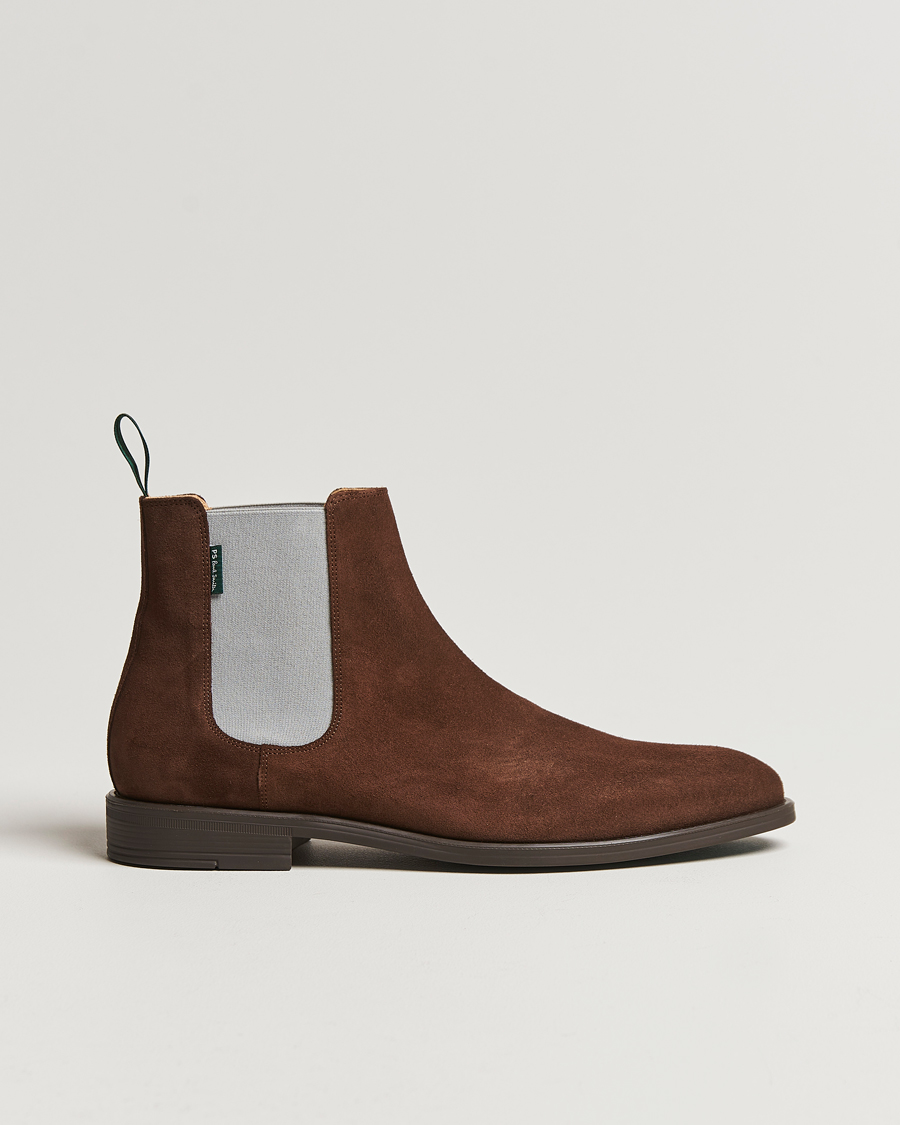 Herren | PS Paul Smith Cedric Suede Chelsea Boot Chocolate | PS Paul Smith | Cedric Suede Chelsea Boot Chocolate