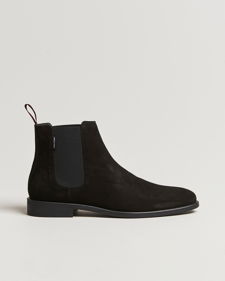 Herren | PS Paul Smith Cedric Suede Chelsea Boot Black | PS Paul Smith | Cedric Suede Chelsea Boot Black