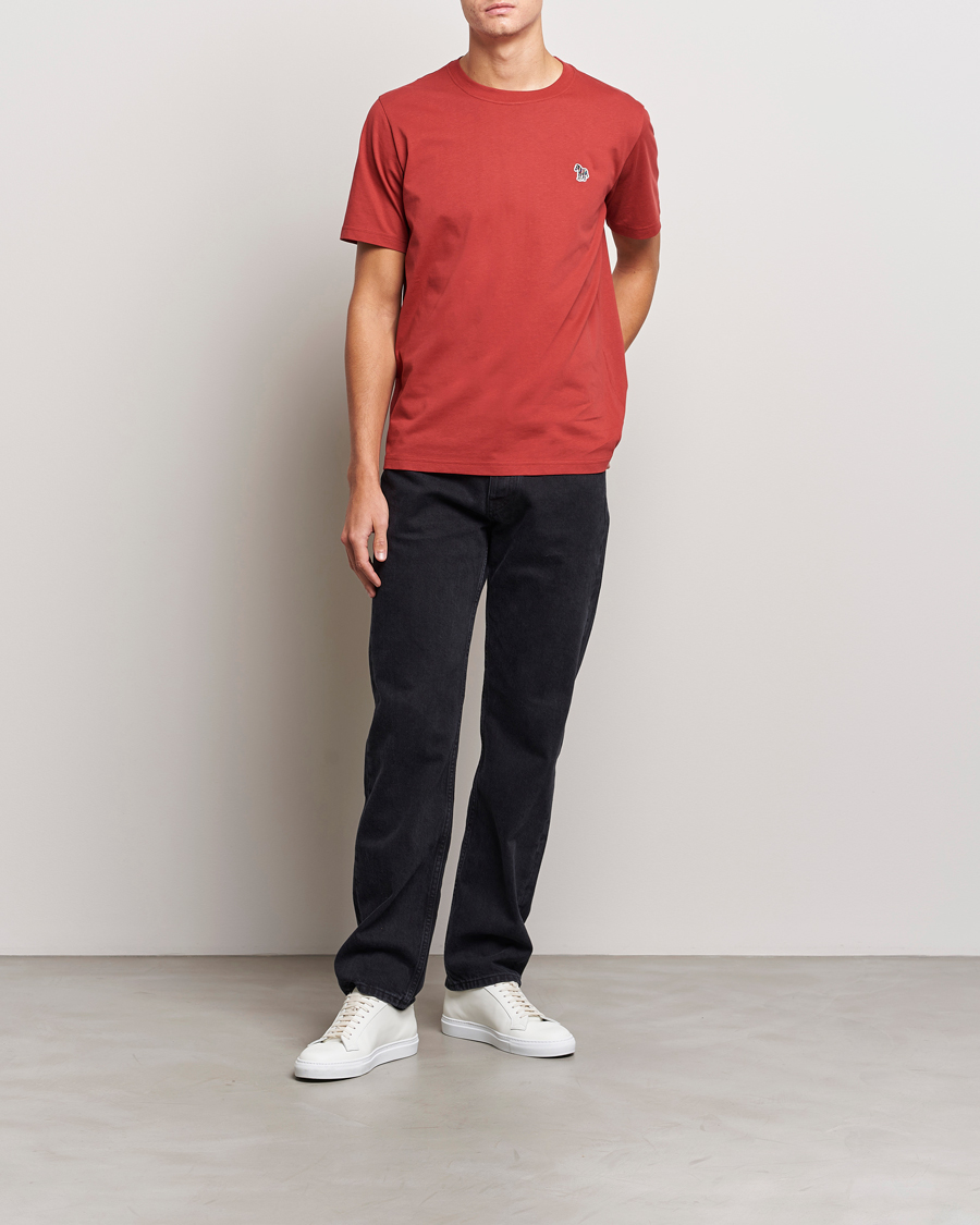 Herren | T-Shirts | PS Paul Smith | Organic Cotton Zebra T-Shirt Dark Red