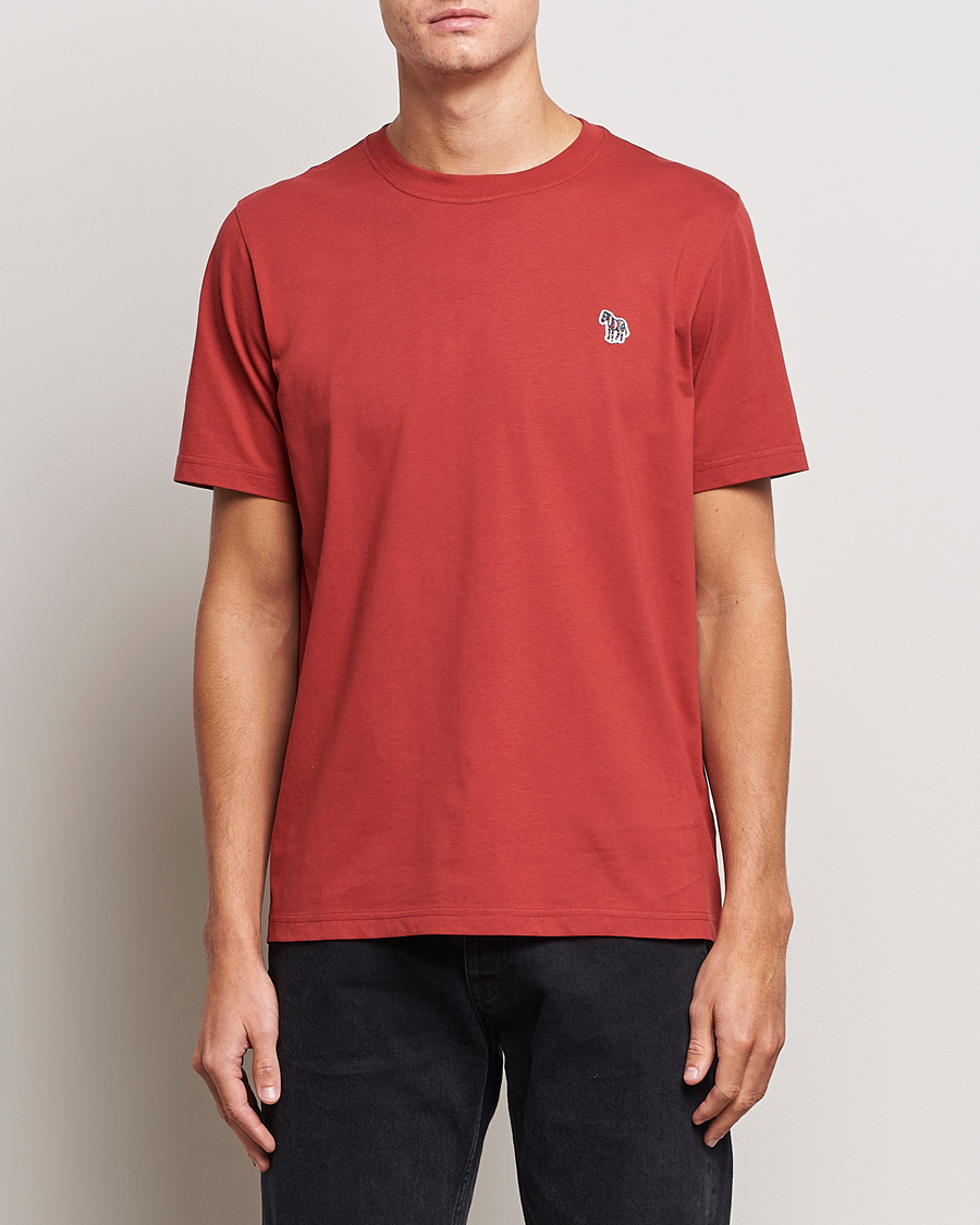 Herren | T-Shirts | PS Paul Smith | Organic Cotton Zebra T-Shirt Dark Red