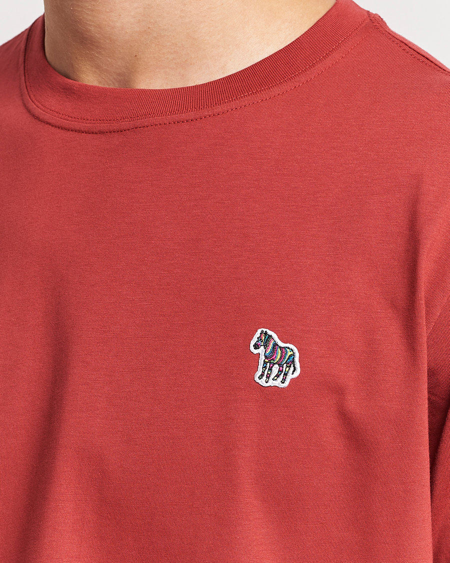 Herren | T-Shirts | PS Paul Smith | Organic Cotton Zebra T-Shirt Dark Red