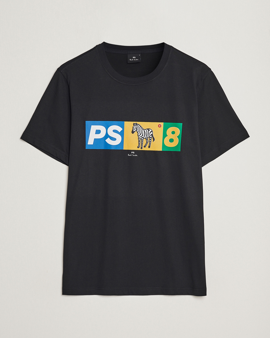 Herren | T-Shirts | PS Paul Smith | PS8 Zebra Crew Neck T-Shirt Black