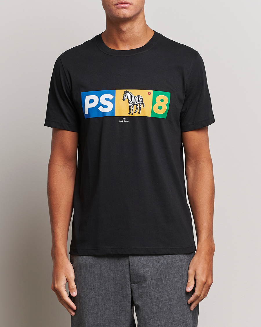 Herren | T-Shirts | PS Paul Smith | PS8 Zebra Crew Neck T-Shirt Black