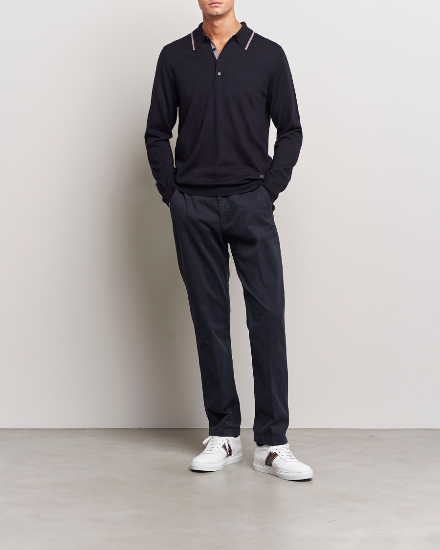 Herren | Pullover | PS Paul Smith | Merino Wool Knitted Polo Navy