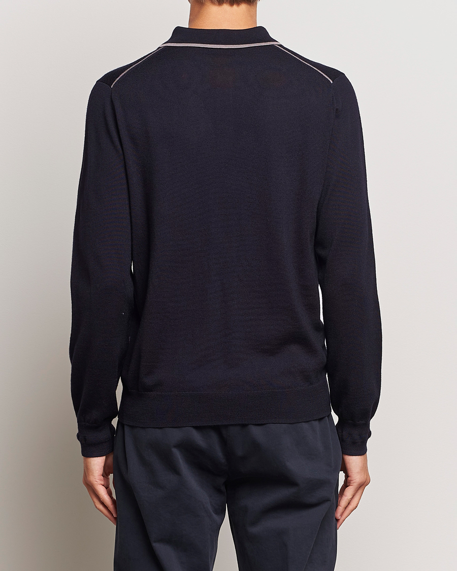 Herren | Pullover | PS Paul Smith | Merino Wool Knitted Polo Navy