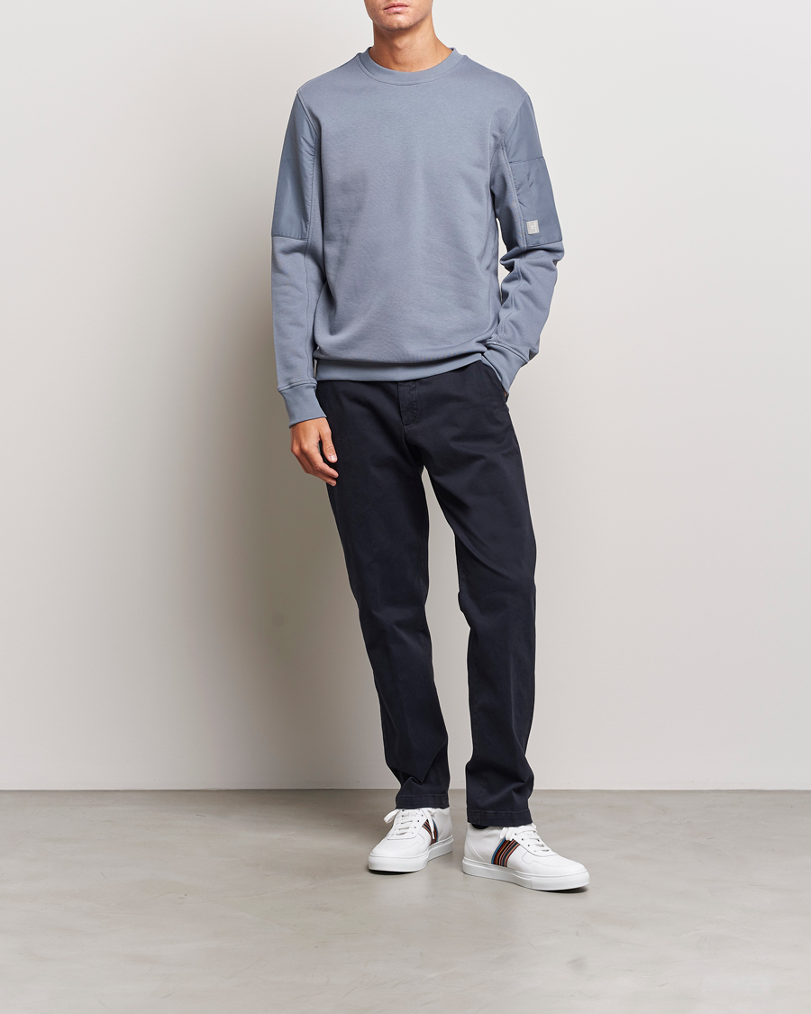 Herren | Pullover | PS Paul Smith | Organic Cotton Sweatshirt Washed Blue