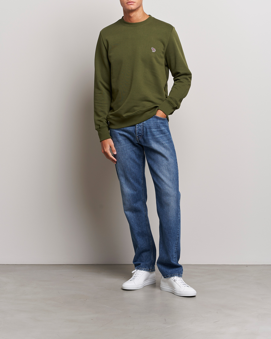 Herren | Pullover | PS Paul Smith | Organic Cotton Zebra Sweatshirt Olive