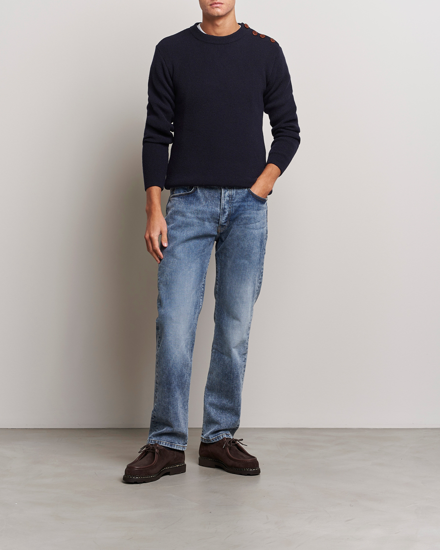 Herren | Pullover | Armor-lux | Pull Marin Lambswool Sweater Navy
