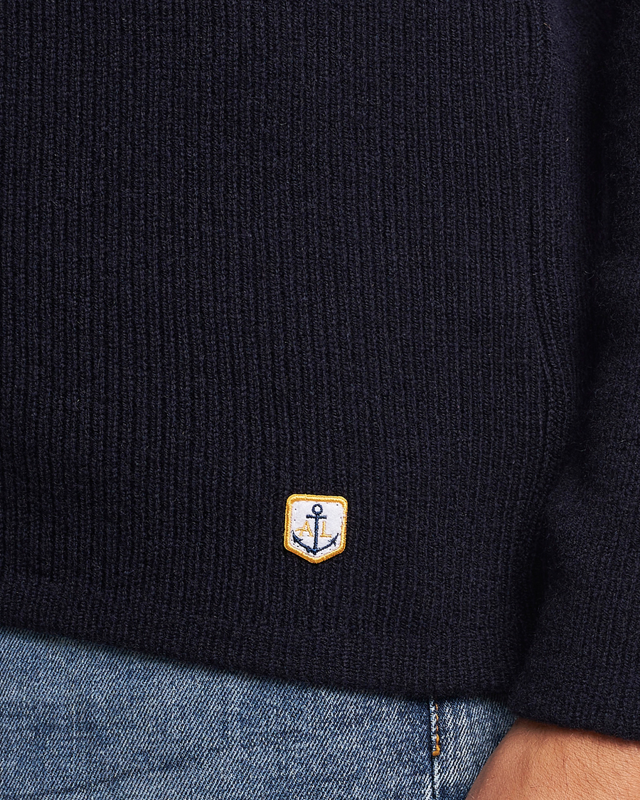 Herren | Pullover | Armor-lux | Pull Marin Lambswool Sweater Navy