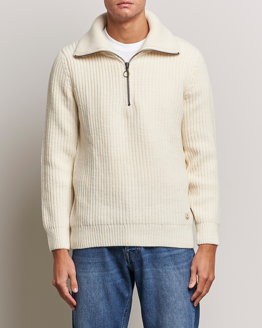 Herren | Pullover | Armor-lux | Pull Camionneur Wool Half Zip Nature