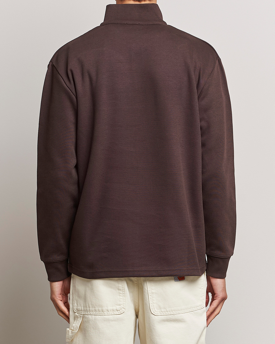 Herren | Pullover | Armor-lux | Camioneur Cotton Half Zip Brown